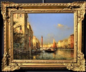 Paar venezianische Veduten. (1) "Canal Grande" VERKAUFT